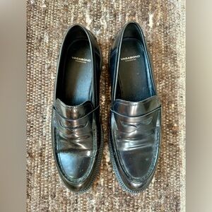 Vagabond Alex W, Women's Patent Leather Black Slip-On Loafers